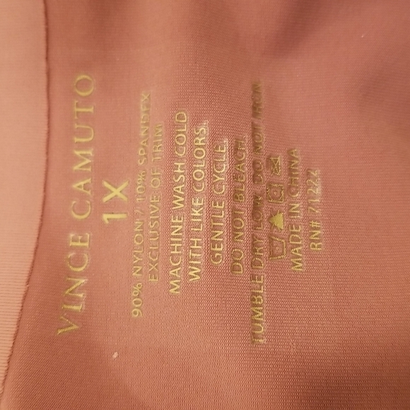 💕VINCE CAMUTO💕 Lounge Bralettes ~ Cream Floral & Solid Mauve Pink 1X NWT - Picture 9 of 10